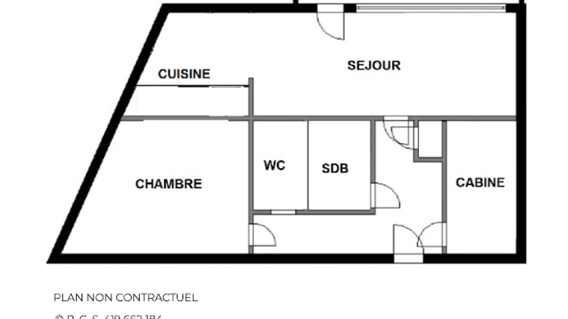 Appartement 2 Pieces Cabine Pour 5 Pers, Skis Aux Pieds, Balcon Sud-Ouest, Reberty 2000 - Fr-1-452-252 Saint-Martin-de-Belleville 0*,